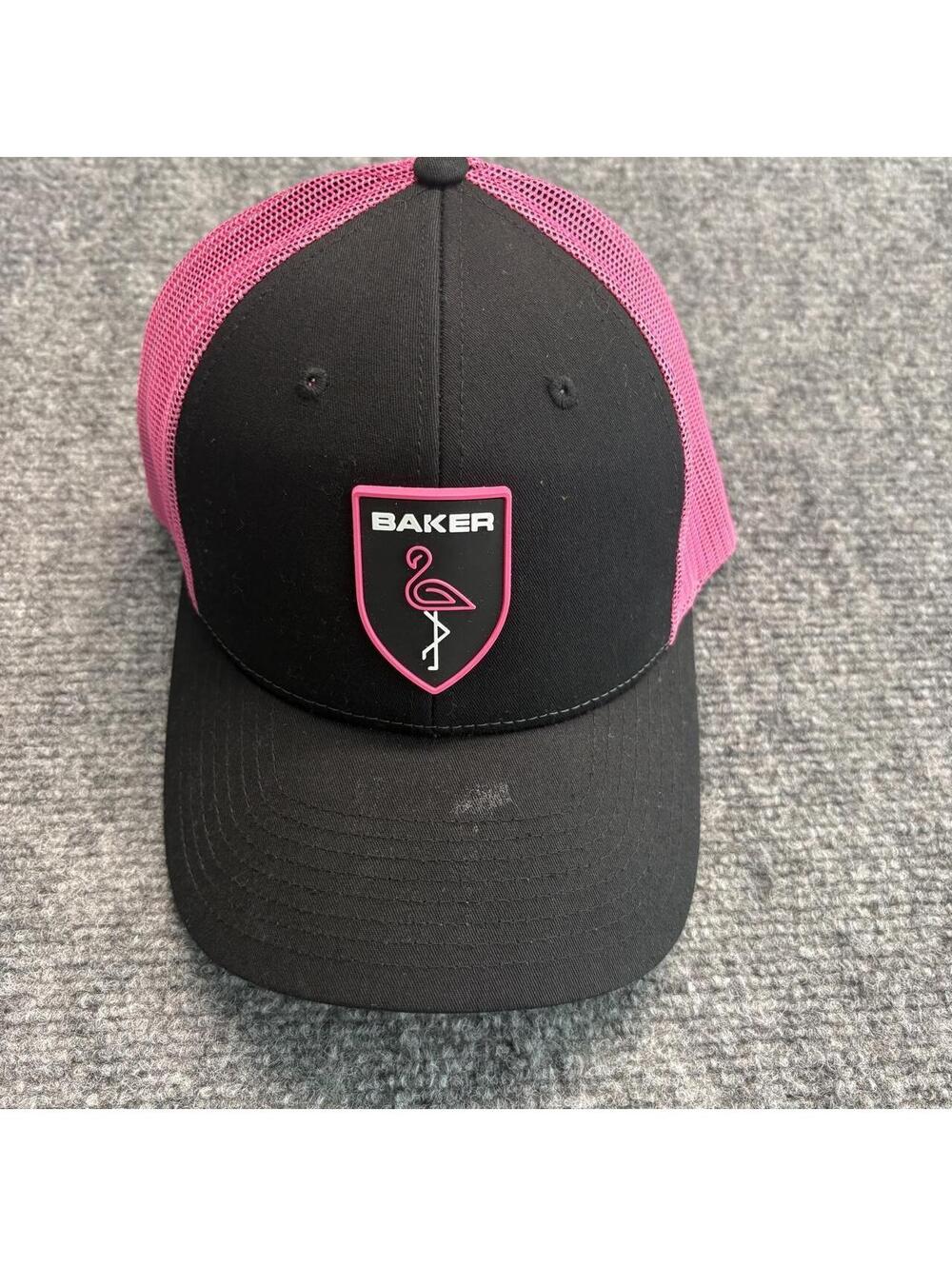 Baker Women's Pink and Black Hat with a Flamingo
